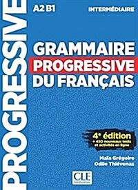 Grammaire progressive du francais - Niveau intermediaire - Livre + CD + Livre-web (Paperback, 4eme edition)