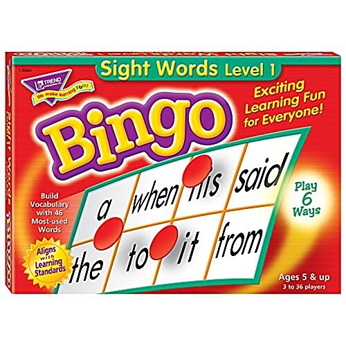 Sightwords Bingo Game (Toy)
