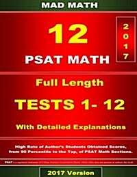 PSAT Math Tests 1-12 (Paperback)