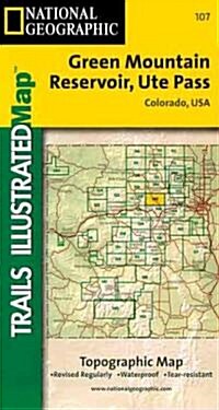 National Geographic Trails Illustrated Green Mountain Reservoir, Ute Pass, Colorado, USA, Topo Map (Folded)
