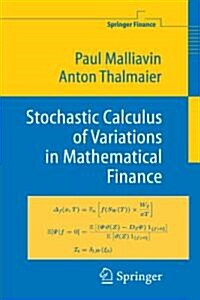 Stochastic Calculus of Variations in Mathematical Finance (Paperback)