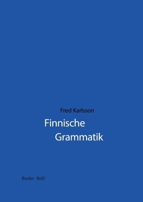 Finnische Grammatik (Paperback)