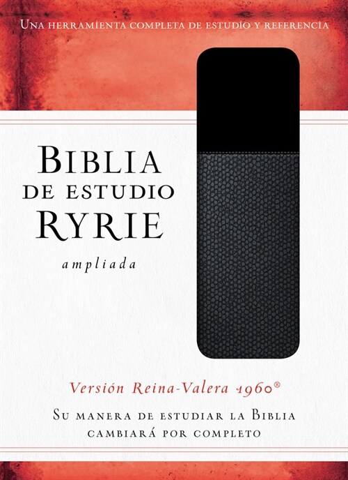 Biblia de Estudio Ryrie Ampliada: Duo-Tono Negro (Leather)