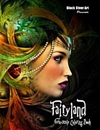 Fairyland Grayscale Coloring Book (Paperback)