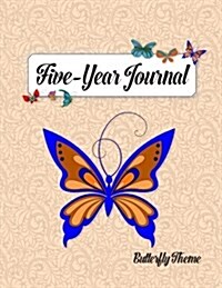 Five-Year Journal, Butterfly Theme (Paperback)