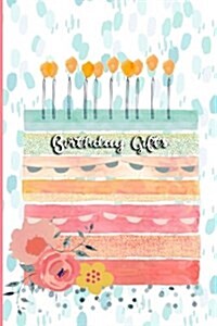 Birthday Gifts: Blank Planner (Paperback)