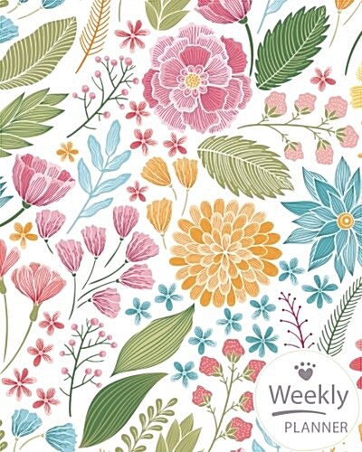 Weekly Planner: 52 Weekly Planner, Dot Grid Note, Size 8x10, (Planners & Organizers for High School, College, University Students), Ho (Paperback)