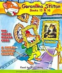 [중고] The Mona Mousa Code / A Cheese-Colored Camper (Geronimo Stilton Audio Bindup #15 & 16) (Audio CD)