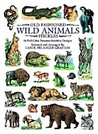 Old-Fashioned Wild Animals Stickers (Paperback, STK)