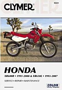 clymer Honda XR600R 1991-2000 & XR650L 1993-2007 (Paperback)