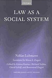 Law as a Social System (Hardcover)