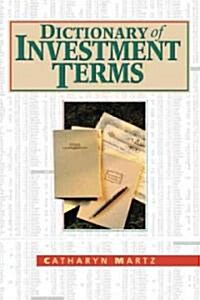 Dictionary of Investment Terms (Hardcover)