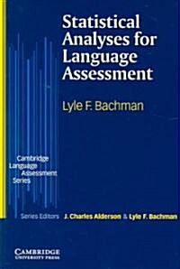 Statistical Analyses for Language Assessment Book (Paperback)