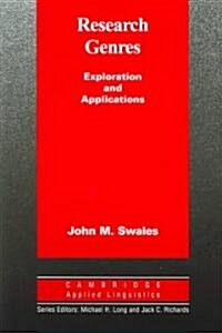 Research Genres : Explorations and Applications (Paperback)