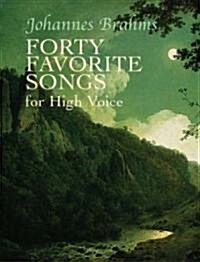 Forty Favorite Songs for High Voice (Paperback)