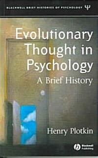 Evolutionary Thought in Psychology: A Brief History (Paperback)