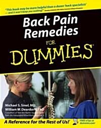 Back Pain Remedies for Dummies (Paperback)