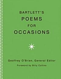 Bartletts Poems for Occasions (Hardcover)