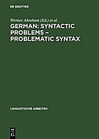 German: Syntactic Problems - Problematic Syntax (Hardcover, Reprint 2017)