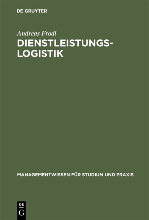 Dienstleistungslogistik (Hardcover, Reprint 2017)