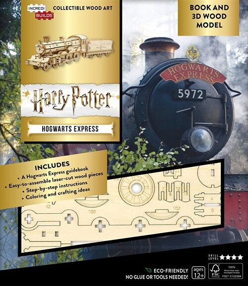 Harry Potter - Hogwarts Express Book + 3d Wood Model (Paperback, Toy)