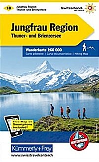 Jungfrau Region : KF.WK.18 (Sheet Map, folded, 4 ed)