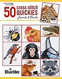 50 Cross Stitch Quickies : Animals & Friends (Paperback)