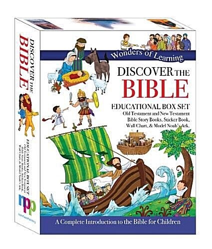 Wonders of Learning Box Set - Old & New Testament Reference Books, Sticker Book, Colouring Wall Chart and Model Ark Kit (Paperback)