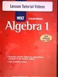 Holt Algebra 1: Lesson Tutorial Video CD-ROM Algebra 1 (Audio CD)