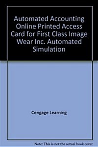 First Class Image Wear Inc. Automated Simulation AAO Printed Access Card (CD-ROM, 1st)