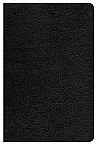 CSB Large Print Personal Size Reference Bible, Black Genuine Leather (Leather)