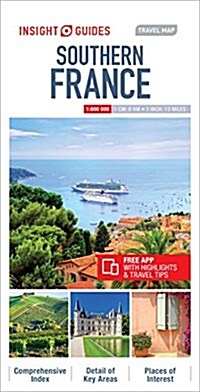Insight Guides Travel Map Southern France (Sheet Map, 5 Revised edition)