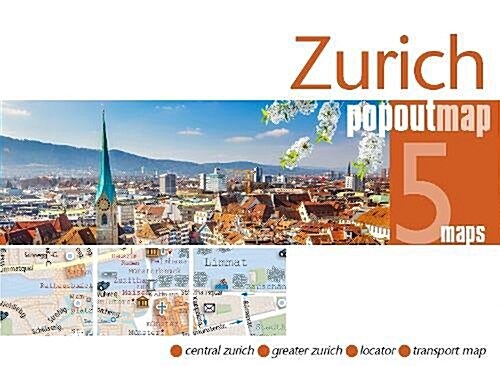 Zurich PopOut Map (Sheet Map, folded)