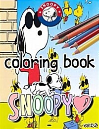Snoopy Coloring Book Vol.1-2: Coloring Book: Stress Less Coloring (Paperback)