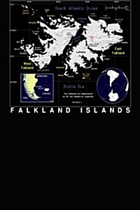 A Modern Day Color Map of the Falkland Islands Journal: Take Notes, Write Down Memories in This 150 Page Lined Journal (Paperback)