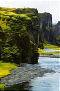 Icelands Cliffs - Lined Notebook with Margins: 101 Pages, Medium Ruled, 6 X 9 Journal, Soft Cover (Paperback)