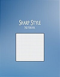 Sharp Style Notebook: 1/10 Graph Ruling, 128 Pages (Paperback)