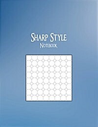 Sharp Style Notebook: 1/2 Octagonal Graph Ruling, 128 Pages (Paperback)