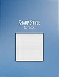 Sharp Style Notebook: 1/12 Graph Ruling, 128 Pages (Paperback)