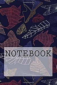 Notebook: Autumn Leaves in Blue, Lake District. Dotted (6 X 9): Dotted Paper Notebook (Paperback)