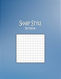 Sharp Style Notebook: 1/3 Graph Ruling, 128 Pages (Paperback)