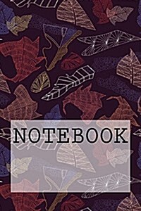 Notebook: Autumn Leaves in Purple, Lake District. Dotted (6 X 9): Dotted Paper Notebook (Paperback)