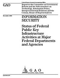 Information Security: Status of Federal Public Key Infrastructure Activities at Major Federal Departments and Agencies (Paperback)