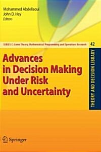 Advances in Decision Making Under Risk and Uncertainty (Paperback)