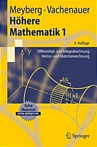 H?ere Mathematik 1: Differential- Und Integralrechnung Vektor- Und Matrizenrechnung (Paperback, 6, 6., Korr. Aufl.)