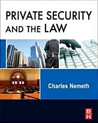 Private Security and the Law (Hardcover, 4)