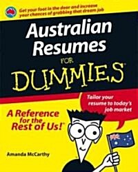 Australian Resumes for Dummies (Paperback)