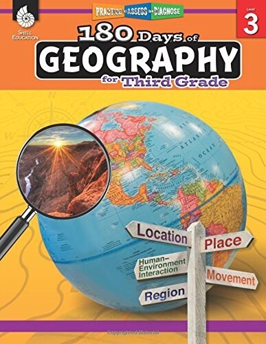 180 Days of Geography for Third Grade: Practice, Assess, Diagnose (Paperback)