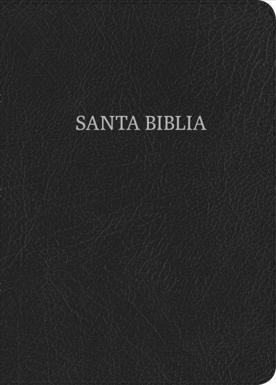 Rvr 1960 Biblia Compacta Letra Grande, Negro Piel Fabricada (Bonded Leather)