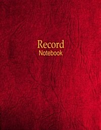 Record Notebook: 4 Column Ledger (Paperback)